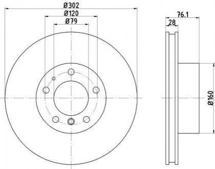 Передний тормозной диск TEXTAR 92042400 (фото 1)