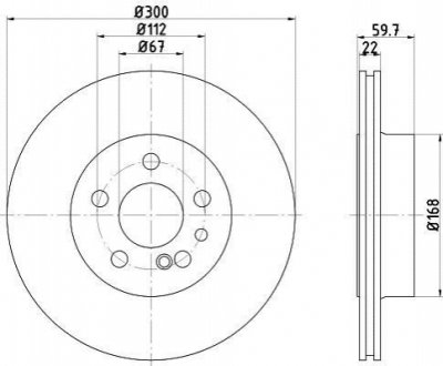 Задній гальмівний диск TEXTAR 92056800 (фото 1)