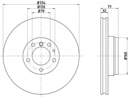Передний тормозной диск TEXTAR 92072200 (фото 1)