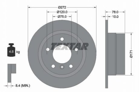 Тормозные диски TEXTAR 92072303