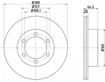 Передний тормозной диск TEXTAR 92076300 (фото 1)