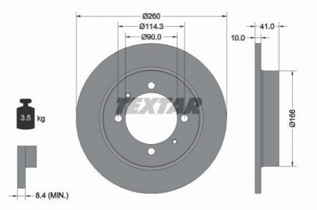 Гальмівні диски TEXTAR 92083003
