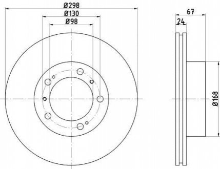 Передний тормозной диск TEXTAR 92088803