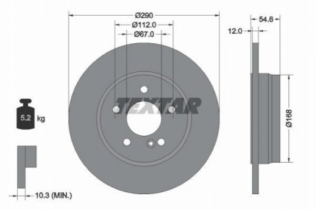 Тормозные диски TEXTAR 92091103 (фото 1)