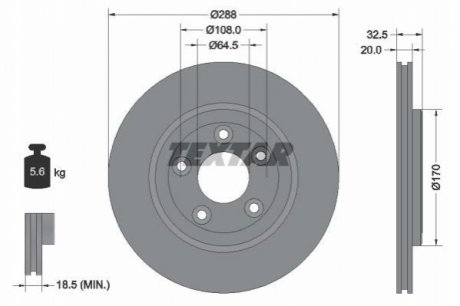 Тормозные диски TEXTAR 92099100 (фото 1)