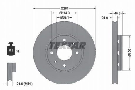 Тормозные диски TEXTAR 92100403