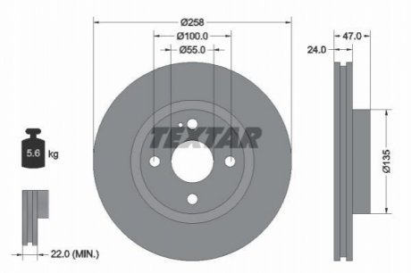 Тормозные диски TEXTAR 92103100