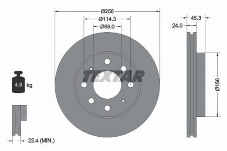Тормозные диски TEXTAR 92103903