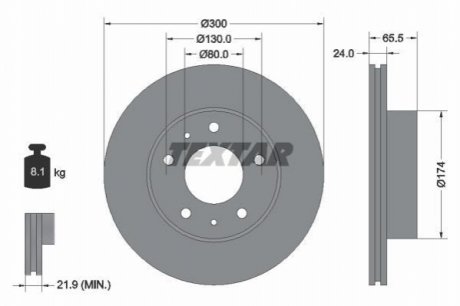 Гальмівні диски TEXTAR 92116703