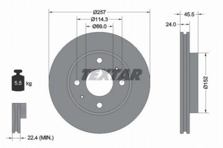 Гальмівні диски TEXTAR 92130800