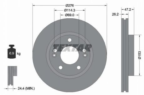 Гальмівні диски TEXTAR 92131000 (фото 1)