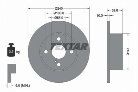Тормозные диски TEXTAR 92136000