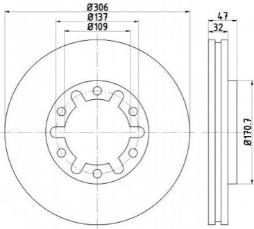 Передний тормозной диск TEXTAR 92138300