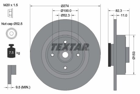 Тормозные диски TEXTAR 92141403