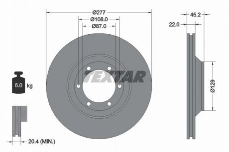 Тормозные диски TEXTAR 92149400 (фото 1)