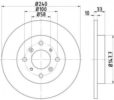 Задний тормозной диск TEXTAR 92153300 (фото 1)