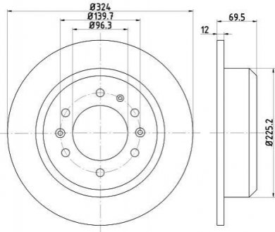 Задний тормозной диск TEXTAR 92161800 (фото 1)