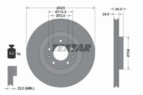 Тормозные диски TEXTAR 92174403