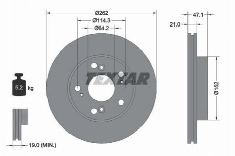 Гальмівні диски TEXTAR 92175803 (фото 1)