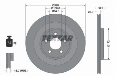 Гальмівні диски TEXTAR 92178005 (фото 1)