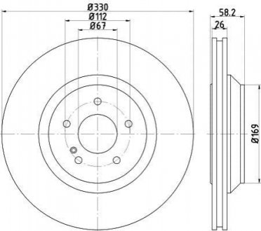 Задний тормозной диск TEXTAR 92197903 (фото 1)