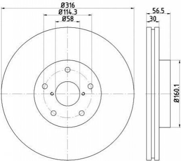 Передній гальмівний диск TEXTAR 92199203 (фото 1)