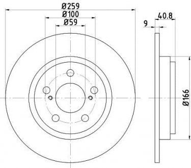Задний тормозной диск TEXTAR 92199800 (фото 1)