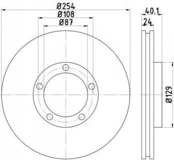 Передний тормозной диск TEXTAR 92234500 (фото 1)