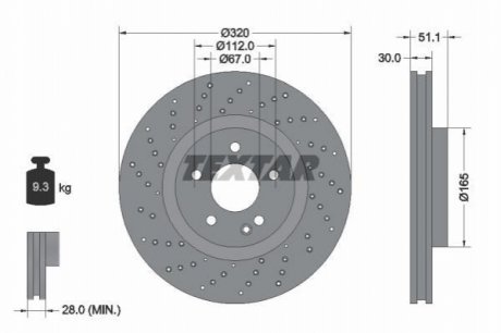 Гальмівні диски TEXTAR 92262105