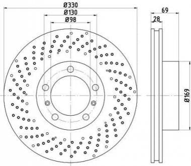 Тормозной диск передний левый TEXTAR 92279605 (фото 1)