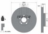 Тормозной диск (передний) mb gle (v167) 18- (330x32) pro+ TEXTAR 92307105 (фото 1)