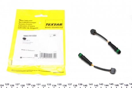 Сигнализатор, износ тормозных колодок TEXTAR 98036500 (фото 1)