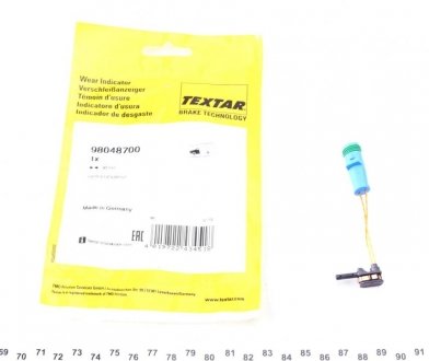 Сигнализатор, износ тормозных колодок TEXTAR 98048700 (фото 1)