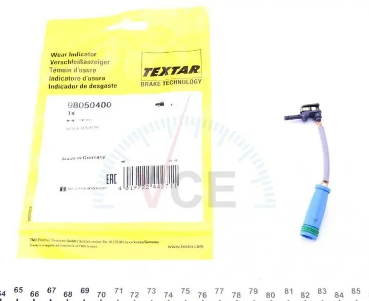 Датчик износа тормозных колодок (передних) mb s-class (v222/w222/x222/c217) 12- TEXTAR 98050400 (фото 1)
