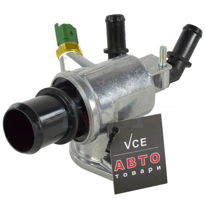 Термостат системи охолодження (88°C) ALFA ROMEO 159, BRERA CADILLAC BLS FIAT CROMA, CROMA/KOMBI, GRANDE PUNTO, SEDICI FORD FOCUS I OPEL ASTRA F, ASTRA H, ASTRA H GTC 1.8-4.2D 03.92- THERMOTEC D2X014TT (фото 1)