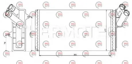 Теплообменник, отопление салона THERMOTEC D6P004TT