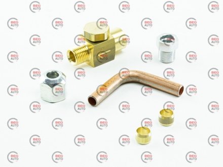 Набор монтажный для выноса клапана газа из редуктора (пропан-бутан), вход D8 (термопластик) Tomasetto Achille Spa RGAT2041 (фото 1)
