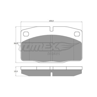 Гальмівні колодки дискові TOMEX 1013