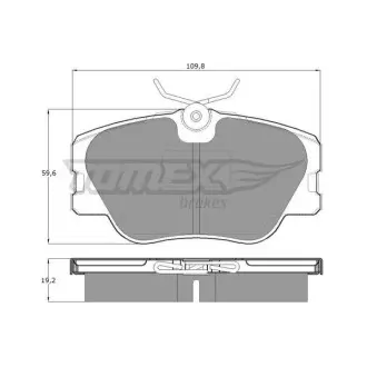 Гальмівні колодки дискові TOMEX 1021