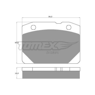 Гальмівні колодки дискові TOMEX 1031