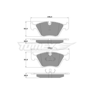 Гальмівні колодки дискові TOMEX 1069