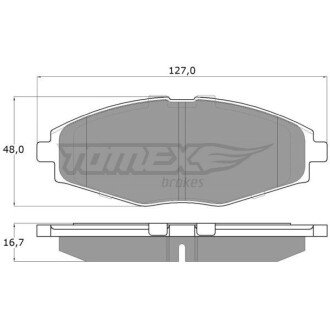 Гальмівні колодки дискові TOMEX 1080