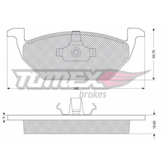 Гальмівні колодки дискові TOMEX 1092