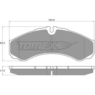 Гальмівні колодки дискові TOMEX 1111 (фото 1)