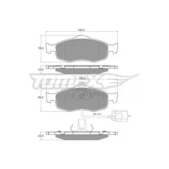 Тормозные колодки дисковые. TOMEX 11191