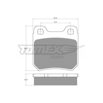 Тормозные колодки дисковые. TOMEX 1161