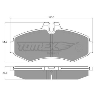 Гальмівні колодки дискові TOMEX 1223