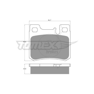 Гальмівні колодки дискові TOMEX 1230