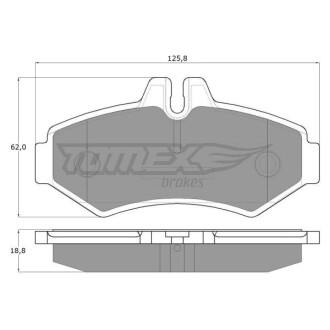 Гальмівні колодки дискові TOMEX 1234