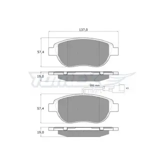 Тормозные колодки дисковые. TOMEX 1249